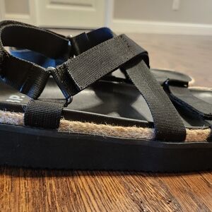 BP Gage Strappy Platform Sandals Women’s Size US 9 Black